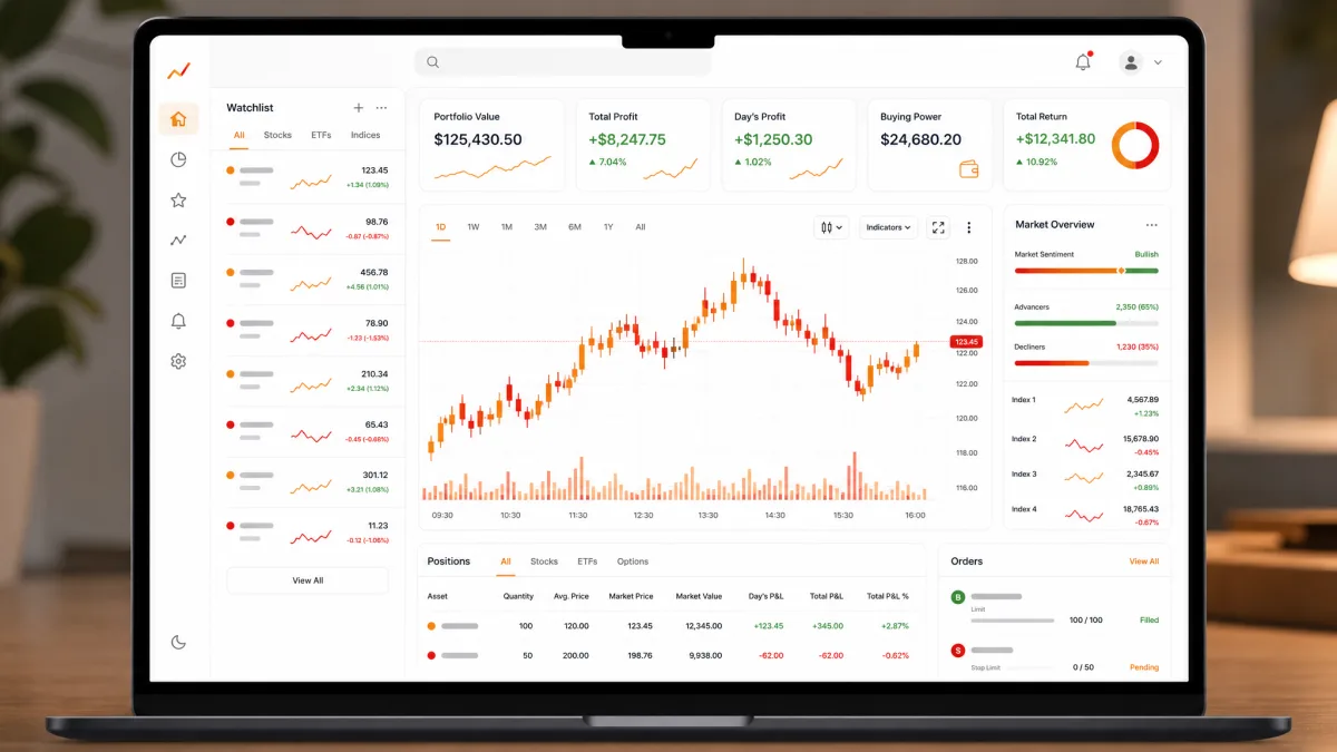 XTB Logica 920 — panel de control de la plataforma de trading
